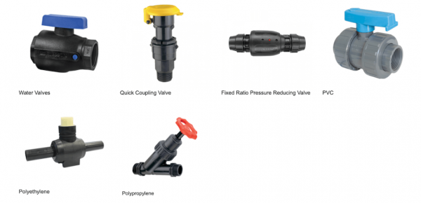compression valves for PE pipe joining Plasson Australia