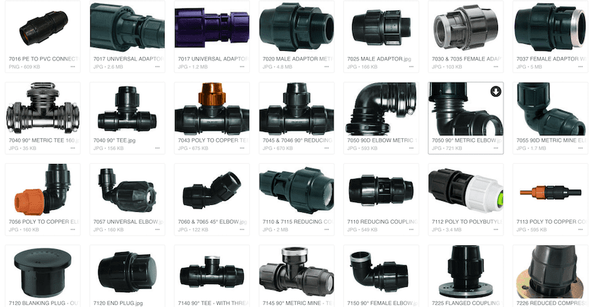 TYPES OF POLY PIPE COMPRESSION FITTINGS