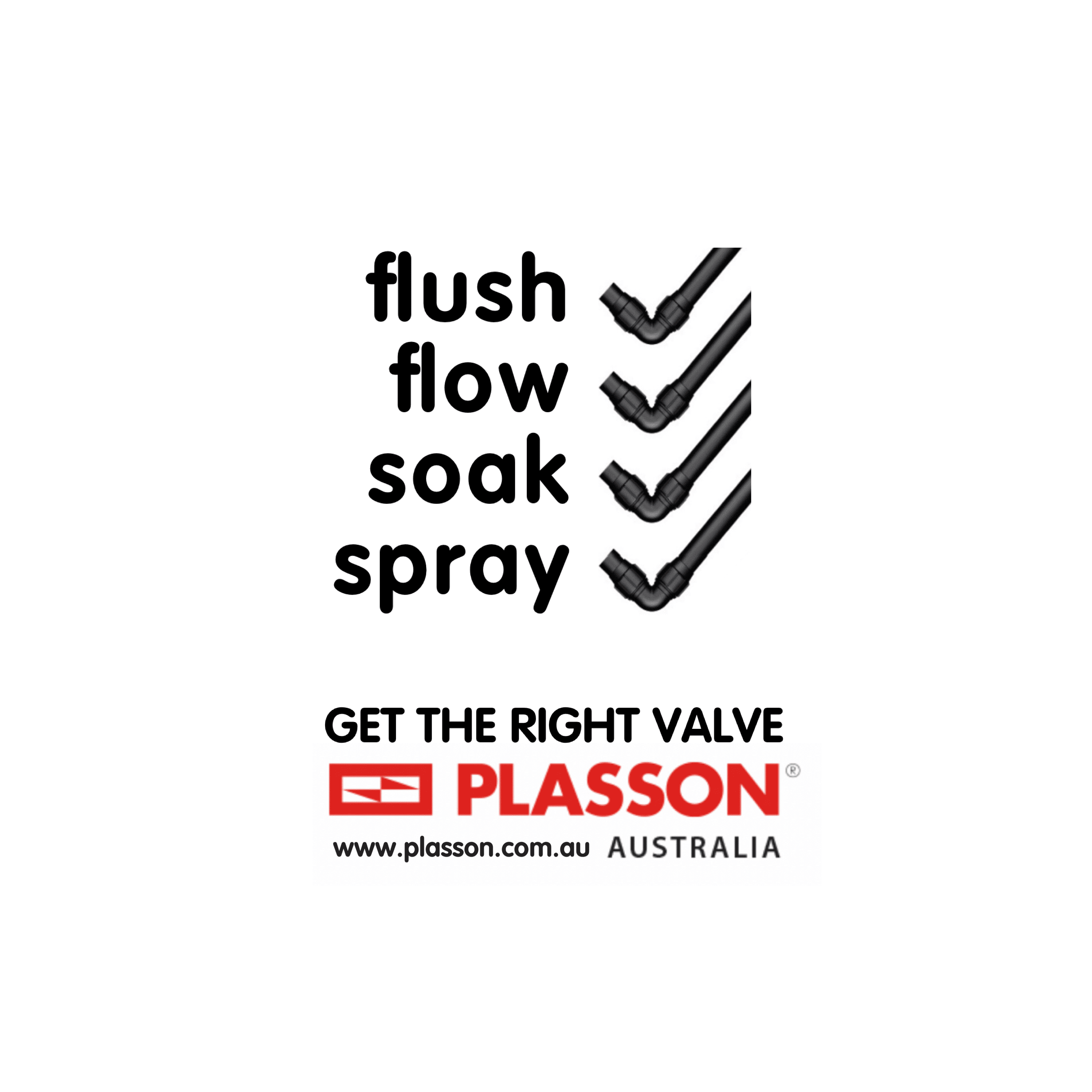 Plasson Australia has simply smart valves to stop and go the flow